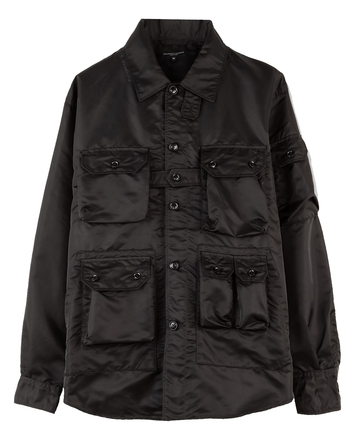 Engineered Garments Explorer Shirt Jacket Black Flight Satin Nylon