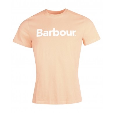 Barbour Logo Tee Coral Sands