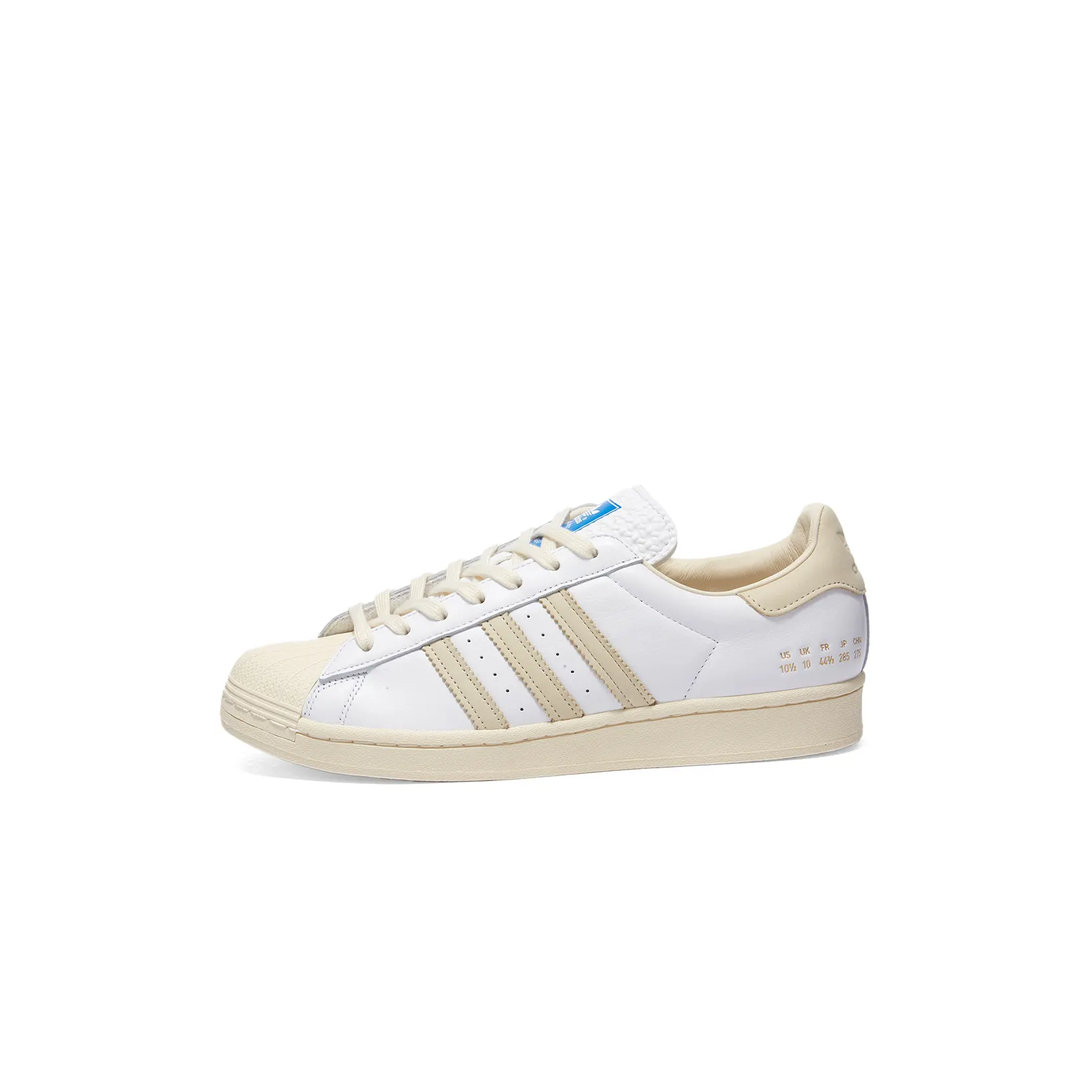 RARE🔥 Adidas Superstar Originals Blue Bird White Leather Shoes Sz