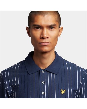 Lyle & Scott Multi Stripe Polo Navy