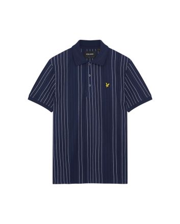 Lyle & Scott Multi Stripe Polo Navy