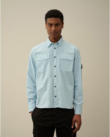 C.P. Company Gabardine Pockets Shirt Starlight Blue