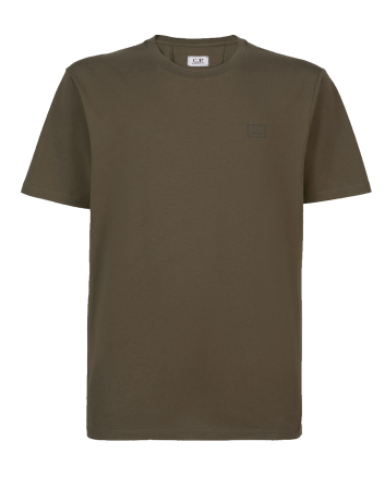 C.P. Company Jersey Logo Patch Tee Ivy Green