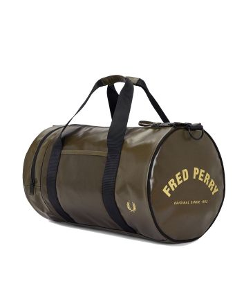 Fred Perry Tonal Barrel Bag Uniform Green & Gold