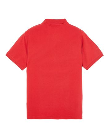 Stone Island 22R39 Cotton Pique Polo Shirt Red