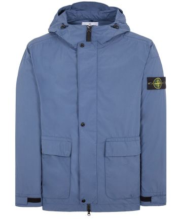 Stone Island 41526 Micro Twill Jacket Avio Blue