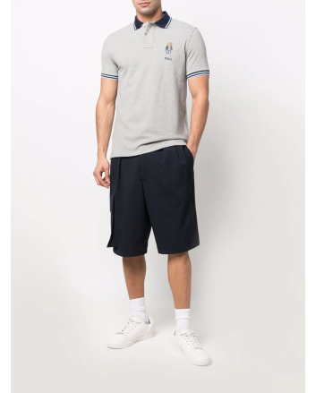 Polo Ralph Lauren Custom Bear Polo Grey & Tonal Blue