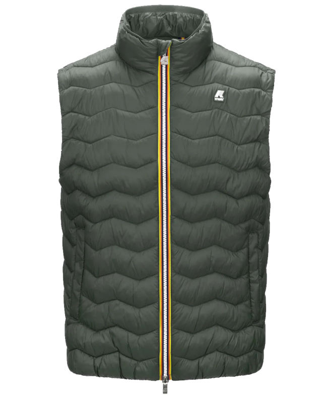 K-Way Valen Quilted Warm Vest Green Blackfish